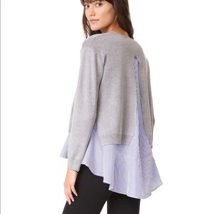 EUC English Factory Combo Flounce Sweater